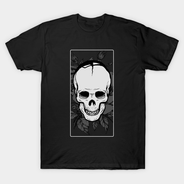 Skull Face T-Shirt by DeathAnarchy